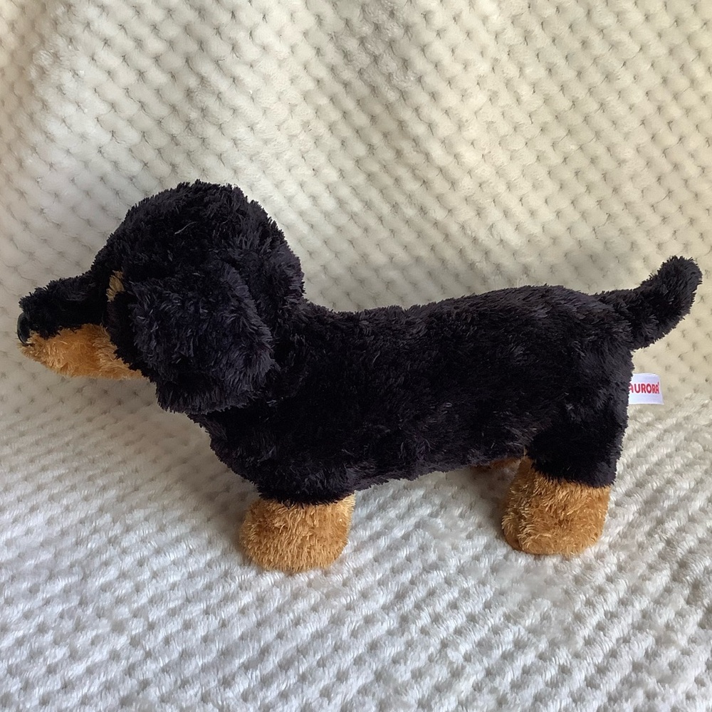 Aurora World 2015 Dachshund Plush Puppy Dog Stuffed Animal Toy